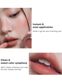 JUDYDOLL Crema colorete hidratante multiusos de 4g, se puede usar en todo el rostro, bálsamo labial, iluminador, brillo natural y translúcido, adecuado para bodas, fiestas, citas, uso diario, no reseca la piel, regalo pensado para amigas, novias, esposas - #W02 - Ver 8