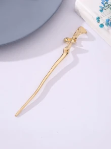 3pcs Chinese Style Simple Metal Texture Hair Clips, Suitable For Women, Wavy Design Fashion Hair Clips, Metal Texture Hair Clips, Simple Hair Clips, Suitable As Gift For Girls Or Couples, Street Style, Back To School, Study Supplies, Hair Accessories, Head Accessories - Multicolor - View 11