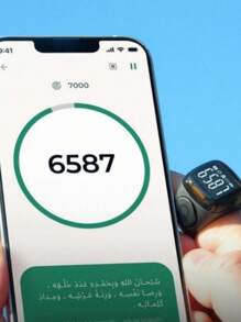 1 个 N01 智能蓝牙戒指，带显示屏，可用作朝拜方向指示器和计数器，兼容应用程序 - 彩色 - 查看 2