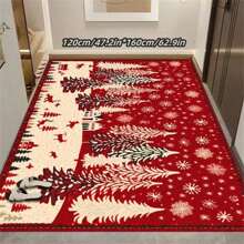 1pc Christmas Tree Pattern Carpet, Christmas Yard Rug, Doormat, Easy Clean, Machine Washable, Suitable For Living Room/Bedroom/Hotel/Restaurant - Christmas Tree - View 13
