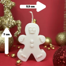 Decorative Scented Christmas Candle Kit With 3 - 3 chiếc bánh quy đầy màu sắc - Xem 2