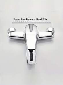 1PC Stainless Steel Washroom Shower Hot And Cold Faucet, Bathroom Toilet Bathroom Tub Water Mixing Valve, Concealed In The Wall Triple Connection Faucet. Zinc Alloy Triple Valve Mixer Tap For Bathtub Shower, High-Pressure Water Control, No Electricity Needed, Easy Installation