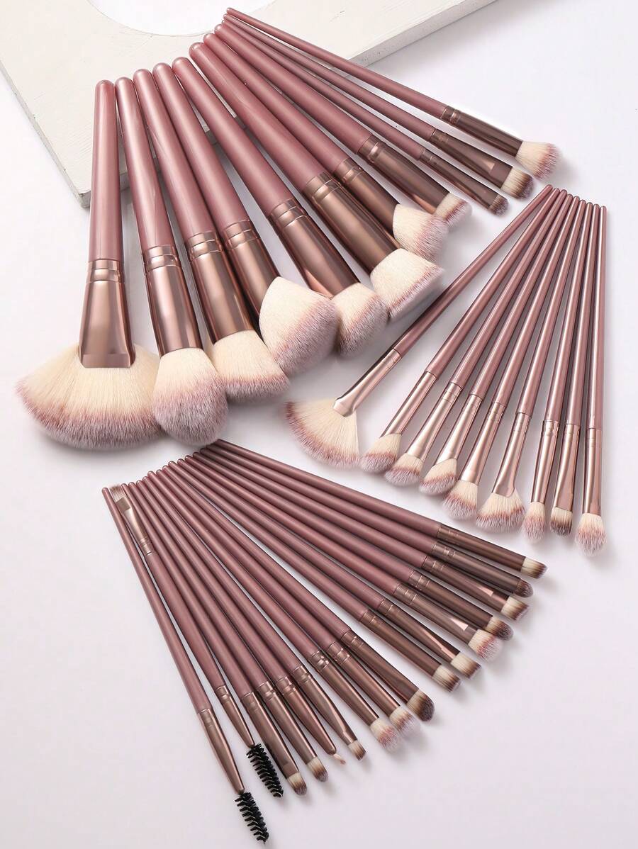 Juegos de 20/26/30/36 piezas de brochas de maquillaje, pelos sintéticos premium para difuminar sombras de ojos, herramientas de cosmética