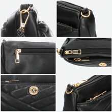 Bolsa Mujer Felianna Casual Color Negro Con Correa Para Dama - Negro - Ver 5