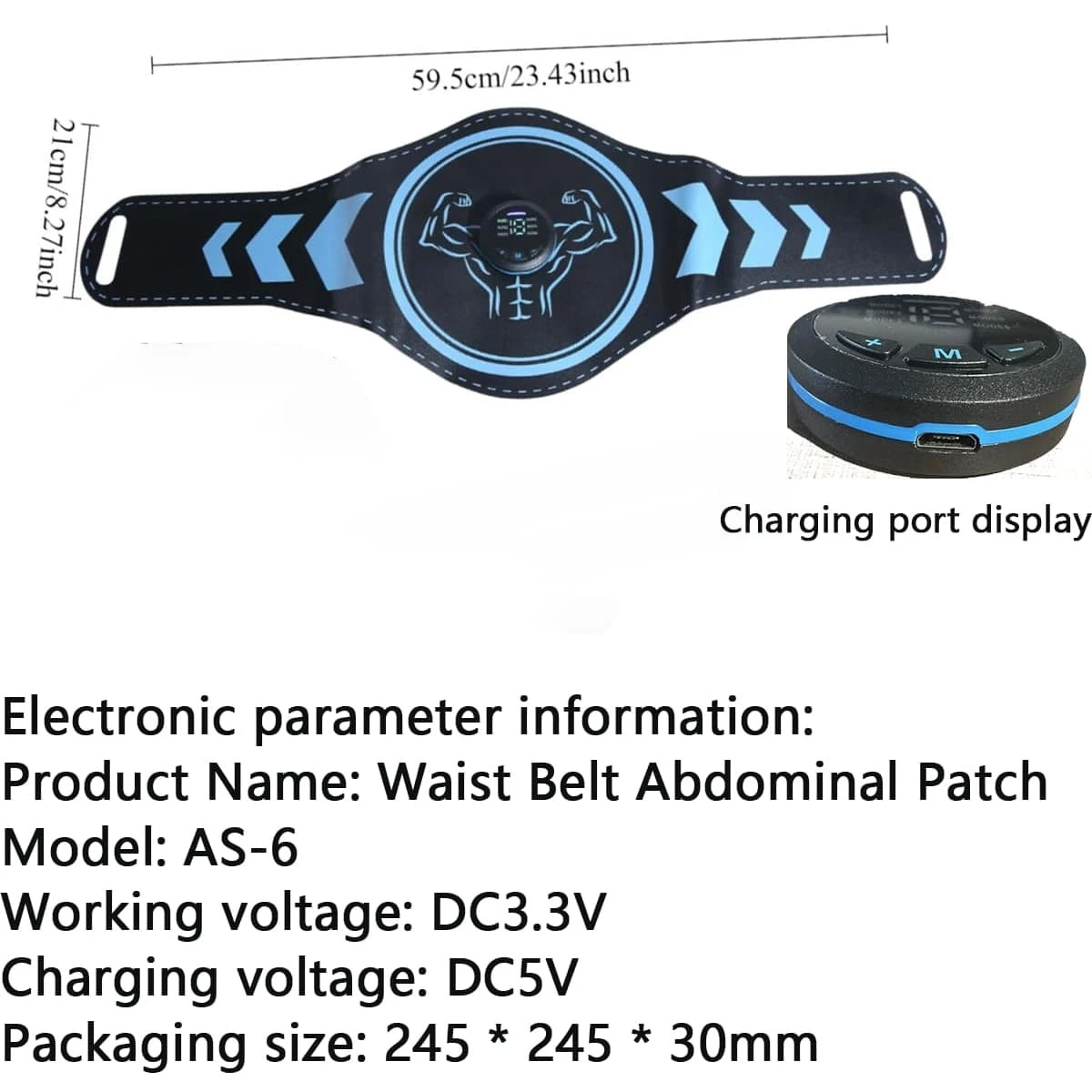 Cintura per addominali a elettrostimolatori per il fitness