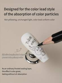 annies 1瓶/16毫升 Ennis 半哑光亮油凝胶指甲油，2024新款，不粘腻，适用于DIY美甲彩绘和设计 - 彩色 - 查看 4