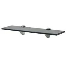 Clear Floating Glass Shelf 15.7x7.9 Inch Modern Minimalist Display Shelf Wall Mounted Storage Solution For Home And Office Use