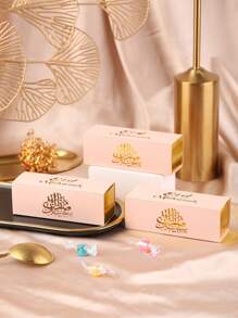 10pcs/Pack Eid Al-Adha, Eid Mubarak Party Favor Hollow Paper Gift Box