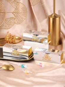 10pcs/Pack Eid Al-Adha, Eid Mubarak Party Favor Hollow Paper Gift Box