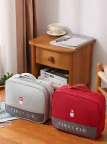 1 件户外旅行办公室携带大容量急救包、储物袋、便携式药盒、药丸储存和包装容器（带药丸图案）、Y2K 美学盒、化妆包、洗漱包、多功能包、礼物、化妆包、护肤包、洗漱包、储物袋、旅行必需品化妆包、化妆品收纳盒 - 彩色 - 查看 5