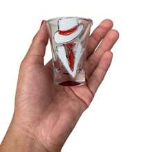 Cachaça Shot Glass Zé Pelintra Hat 45 Ml Nadir - Đỏ - Xem 6