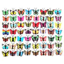 10/20/30pcs/Set Colorful Simulation Butterfly Thumbtack For Wall Decoration, Random Pattern, Suitable For Photo Board Or Bulletin Board Back To School - Multicolor - View 8