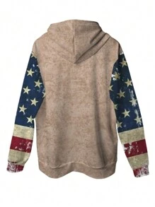 Áo hoodie in hình cờ ngày độc lập và linh dương cho nam - Nhiều màu - Xem 3
