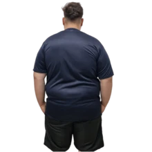 Kit 3 Plus Size Plain Dry Fit T-Shirts