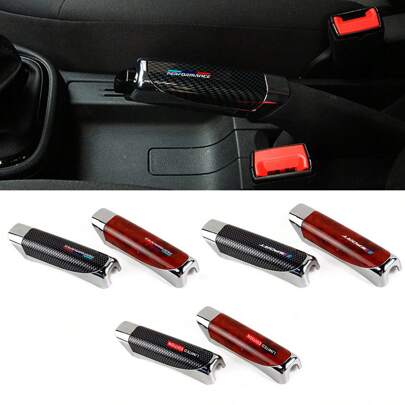 1 件碳纤维花纹手刹套罩适用于宝马 1 2 3 4 5 系列 F30 G30 G20 X3 X5 X 系列适用于丰田汽车手刹套