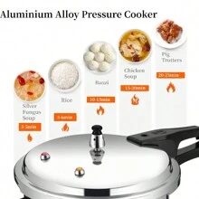 Olla A Presión Express De 11 Litros De Aluminio,Olla Express De Seguridad De Gran Capacidad Y Alta Calidad, 28cm,Cocina Utensilios De Cocina - Plateado - Ver 2