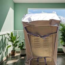 1 件洗衣机罩，适用于上翻式波浪轮洗衣机，带拉链，防水、防尘、防晒，使用时无需取下，适用于婚礼、Y2K、派对等场合。 - 灰色 - 查看 6