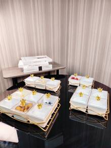 1 Set Iron Gray With Pure White Lid Dishes, Casual Household Items - Bridge Type Pure White Dish Crown Top - View 7