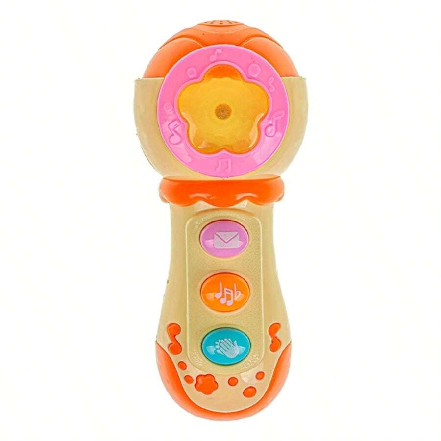 Baby Musical Microphone With Sound And Light Children's Toy - Màu vàng - Xem 1