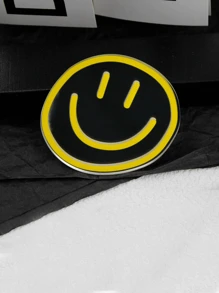 1 pieza Agarre de teléfono móvil, agarre y soporte plegable y expansible para teléfono móvil con cara sonriente, accesorio de teléfono móvil de unicolor simple compatible con iPhone, teléfonos Android, como regalo para cumpleaños, familia y amigos