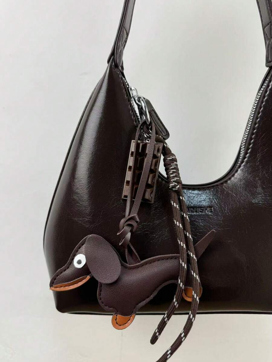 2024 Autumn/Winter New Chocolate-Shaped Bag Charm Cute Dachshund Dog Keychain Bag Pendant Gifts For Women