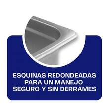 RHINO Stainless Steel Insert, Quarter Size, 26.5 X 16.2 Cm, Height 2.5 Inches, Satin Finish, INAC-2.5 - 灰色 - 查看 5