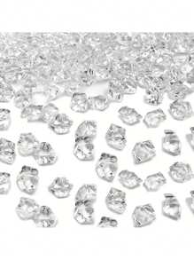 500pcs Fake Ice Cubes, Vase Filler For DIY Photography Props, Fish Tank, Tabletop Decor, Event Centerpiece, Home Party, Theme Party, Gift Box, Garden & Yard Decoration Gifts Birthday Graduation