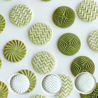 Nordic Style Lemon Flower Jam Cookie Cutter Mold Crisp Geometric Waffle Biscuit Stamp Embossers Homemade Sandwich Cookie Pastry Dessert Baking Decoration Tools