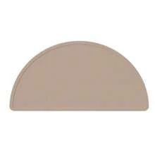 1 pezzo Tovaglietta in silicone a forma di semicerchio, pieghevole, impermeabile, anti-olio, termoisolante, portatile per supplementi alimentari, con texture morbida, durevole per bambini
