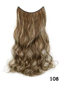 Synthetic Long Wavy Clip-In Hair Extensions, Brown Faux Fiber Wig, Natural Hair Texture, Suitable For Women, Heat Resistant, Halloween And Christmas Promotion - Multicolor - View 11