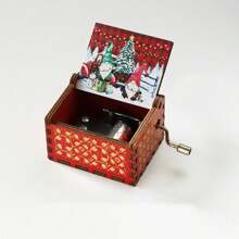 1 Hộp nhạc gỗ cổ điển thủ công ngày lễ tình nhân hộp nhạc chạm khắc quay tay quà tặng thời trang trang trí nhà - Nhiều màu - Xem 17