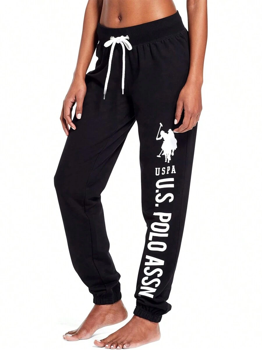 U.S. Polo Assn. Womens Sweatpants - Womens Joggers Sweats With Logo French Terry Sweatpants For Women