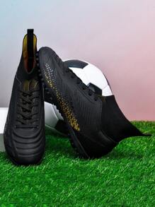 1 双男女通用足球/足球鞋，高帮专业户外室内训练草皮鞋，系带，防滑橡胶鞋底，短钉，轻质高性能设计，厂家直销