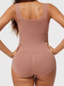 1pc Naadloze Shapewear Camisole voor dames met taille-afslankend effect, buikcontrole en driehoekige panty
