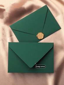 Premium Dark Green Envelope, Wedding Invitations, Business Invitation Cards, High-End Texture, Halloween, Christmas, Party Decoration, Envelope & Card Paper, High-Quality Envelope, Gift Cards, VIP Invitation, Dark Green Envelope,Christmas - Multicolor - View 4