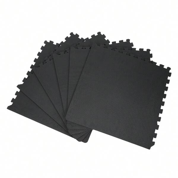 Tappetino puzzle extra spesso da 6 pezzi, ciascuno 60 x 60 x 1,2 cm, piastrelle in schiuma EVA ad incastro per pavimenti di allenamento imbottiti protettivi per attrezzature domestiche e per il fitness