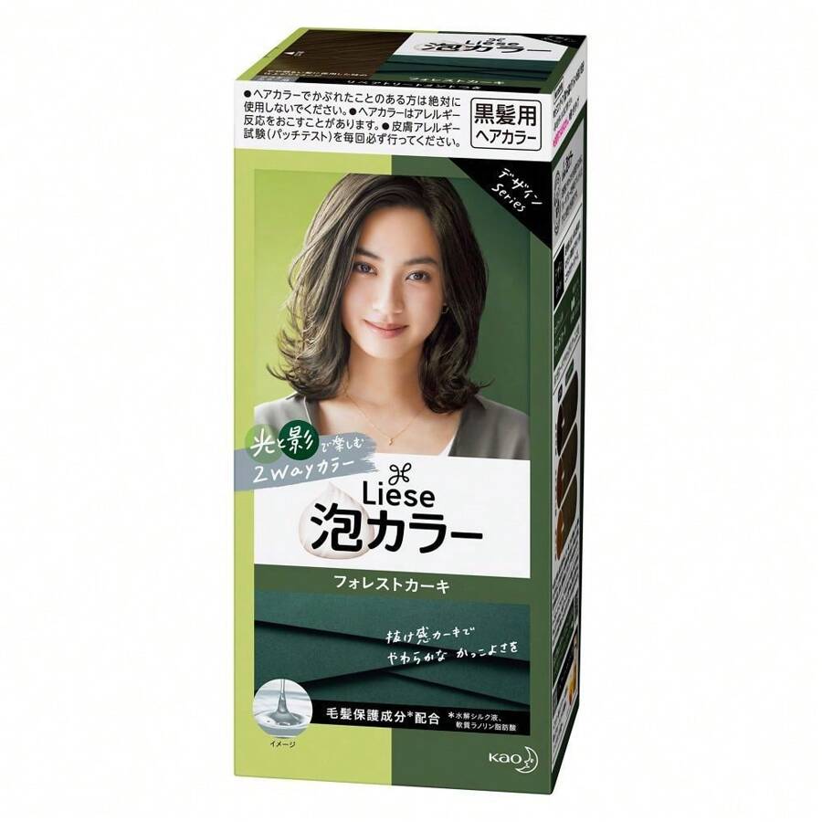 Kao Liese Prettia Creamy Bubble Color Hair Dye 1pc (Choose Your Color) - 森林卡其色 - 查看 1