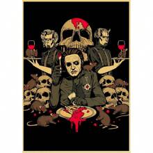 1 pieza Obra de arte de pared Póster sin marco Banda de rock fantasmal clásica de música vintage Póster de arte vintage Impresión de arte Decoración de pared de casa, bar, cafetería Arte Pop, Regalo de lienzo para cumpleaños y graduación - Multicolor - Ver 44