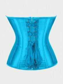 Corset Top Strapless Corset Bodyshaper Bustier Lingerie Satin Lace Up Boned Corset Vintage Corsets For Women