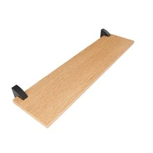 Trio Of Shelves 20 X 60 With 3D Spout Support - Brown - màu đen - Xem 1