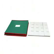 64-Grid Christmas Ornament Storage Box, Non-Woven Christmas Ornament Organizer - Green - View 6