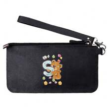 Carteiras de couro portáteis versáteis de grande capacidade porta-cartões de crédito bolsa de mão bolsa de celular com zíper celular multicamadas carteiras de celular femininas masculinas organizador de pacotes suprimentos para dormitório escolar e bolsa de volta às aulas