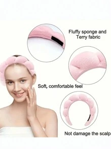 1Pc Face Washing Headband/2Pcs Face Washing Wrist Straps/3 Set Of Hydrotherapy Headbands, Skincare Bow Headband, One Pair Of Wash Face Wristbands,Makeup Headbands, Face Washing Headbands, Skincare Headbands, Velvet Fluffy Sponge Headbands, Bows, Bubbles, Hydrotherapy Headbands.Valentine's Day Couple As Gift Hairdressing Tool,Hairband,Hair Hoop