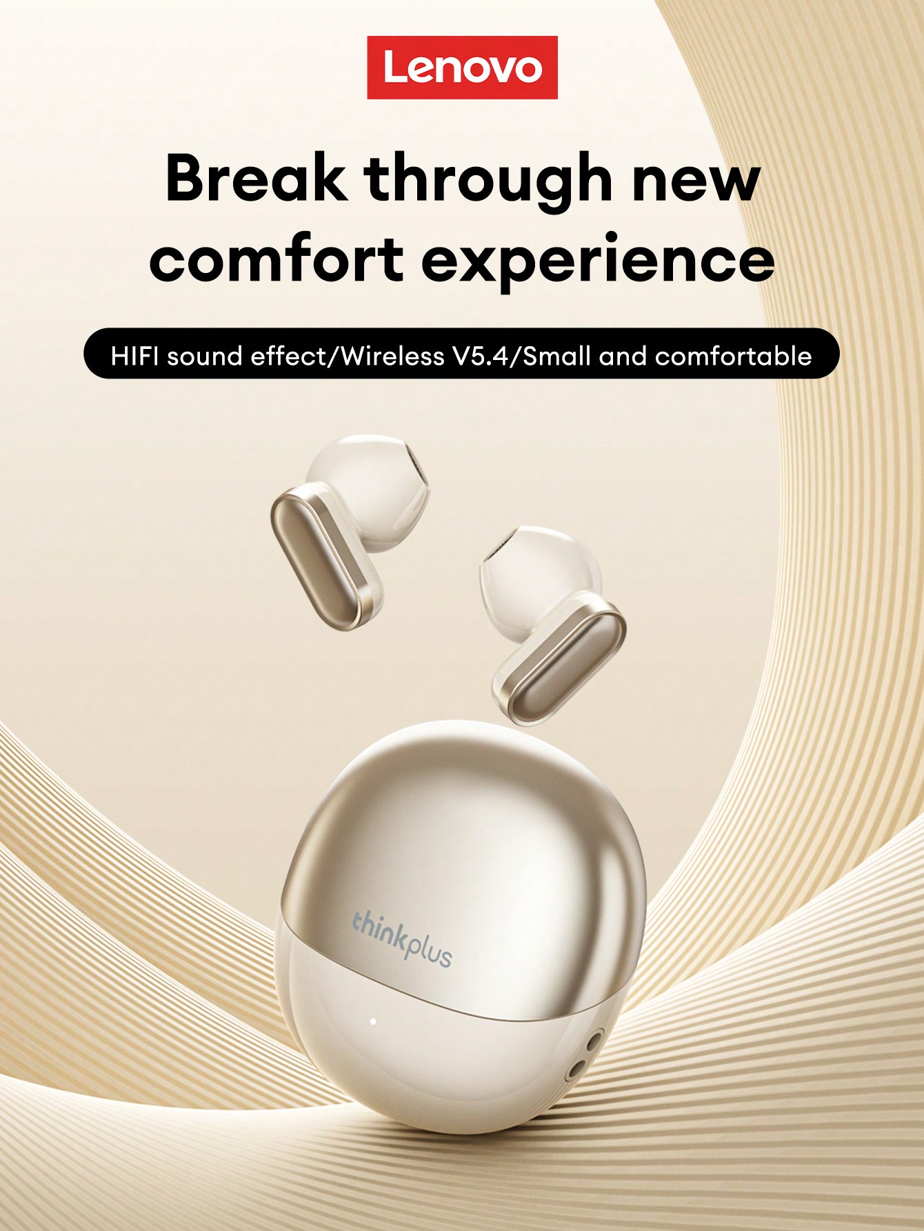 Lenovo سماعات أذن بلوتوث Lenovo LP19PRO، نصف داخلي...