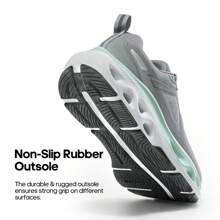 Men's Comfortable & Breathable Walking Running Tennis Shoes Nighttime Visibility MovePropel Athletic Gym Workout Jogging Cross Training Fashion Sneakers - Xám - Xem 8