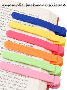 Set de 1/3 marcapáginas automáticos, marcapáginas de silicona para mujeres, hombres, niños, amantes de los libros, marcapáginas de libro únicos y lindos para lectura, accesorios de lectura, regalos para amantes de los libros