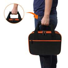 Multi-Function Electric Tester Pen Storage Bag, Multimeter Circuit Tester Case, Electric Maintenance Tool Storage Bag, Electrician Repair Tool Kit - Black - View 4