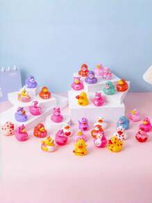 15 piezas Patito de goma lindo, decoración de escritorio, regalo de pareja, manualidades DIY, regalo acuático, patito de goma pequeño, patito chillón lindo, regalo para Pascua, San Valentín, intercambio en el aula, decoración de fiesta, premios de juegos, fiesta, fiesta, regalo de fiesta - Multicolor - Ver 7