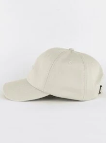 MOOND Unisex Adjustable Minimalist Dadhat Baseball Cap - Beige - View 5