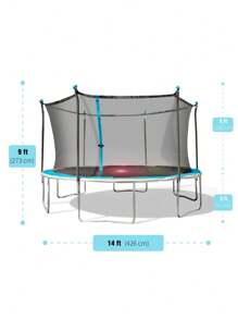 Bounce Pro 14 - Ft Trampoline Featuring Flash Lite Zone: A Fun - Filled Bouncing Experience - Black - View 2